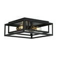 thumbnail image 5 of Aiwen 3 lights vintage square caged flush mount ceiling lamp 60 Watts, 5 of 8