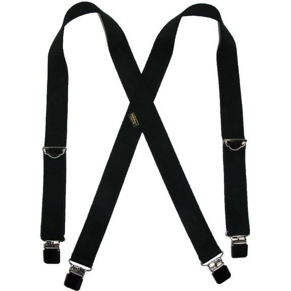Size one size Men's Big & Tall Elastic Clip End Double Face Suspenders