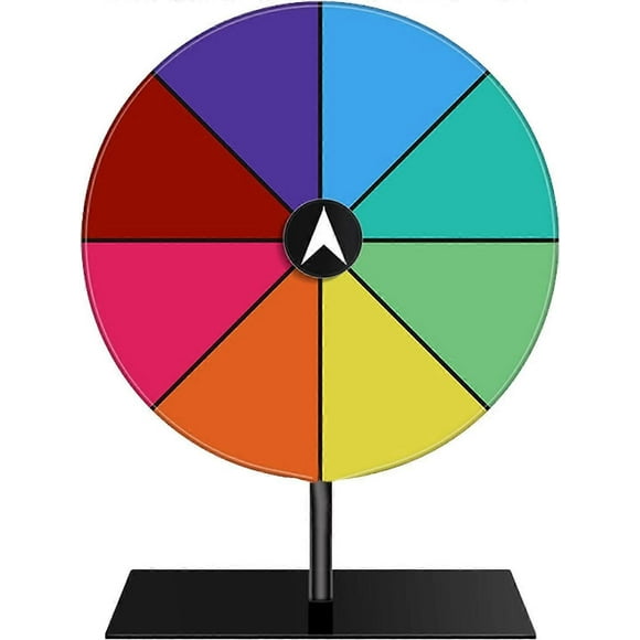 8 Slots Spin Wheel Game, Prize Wheel With Stand, Dry Prize Wheel, Color Roulette