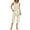 Beige, variant on Bysome Fashion Pajamas Set For Women Sleepwear Soft Sleeveless Tank Top Capri Pants With Pocket Loungewear Sets Pajamas Sets Beige L