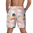 thumbnail image 4 of Goofa Cute Sushi Printed Men's Swim Trunks Board Shorts Quick Dry Mens Swimming Trunks with Compression Liner,Breathable Fit Hawaii Beach Shorts-Small, 4 of 9