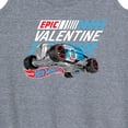 thumbnail image 3 of Hot Wheels - Valentine's Epic - Women's Racerback Tank Top, 3 of 5