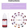 thumbnail image 4 of 12 botellas de 10 ml de colorantes de brillo de labios DIY pigmento líquido brillo de labios tintes de maquillaje, 4 of 5