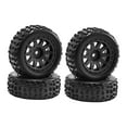 thumbnail image 2 of Kuntesetty 4 Pieces 1/18 RC Car Wheels and Tires Accessory Portable, High Performance, Easy Black, 2 of 8