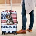thumbnail image 4 of My Favorite Schnauzer Calls Me Dad. Happy Father's Day Travel Luggage Cover Miniature Schnauzer Dog Lover Suitcase Dust Protective Decor - 00005, 4 of 5