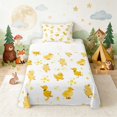 thumbnail image 2 of Erosebridal Duckling Twin Sheets for Girls, Yellow Flowers Bedding, 3 Pieces 1 Flat Sheet 1 Fitted Sheet and 1 Pillowcase, 2 of 6