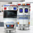 thumbnail image 2 of Ambulance Tumbler Stainless Steel Coffee Cup With Lid 20oz Medical Themed EMS Gifts For Insulated Mug EMT Emergency Medical Technician Gifts For Coworkers Women, 2 of 6