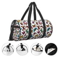 thumbnail image 3 of Fotbe Colorful Flying Butterflies Bolsa Deportiva de Lona Plegable con Estampado, Bolsa de Gimnasio con Bolsillo Seco/Húmedo, Bolsa de Viaje Ultraligera de Gran Capacidad, 3 of 6