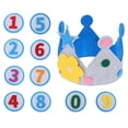 thumbnail image 3 of 1 Juego de tocado de cumpleaños, sombrero de corona de fieltro, números DIY, corona de cumpleaños para niños, 3 of 5