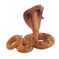 thumbnail image 1 of Modelo de serpiente de juguete, juguetes educativos de animales salvajes realistas de Halloween, figurita de serpiente artificial para Prop Marrón Hugo Juguetes de serpiente de simulación, 1 of 10