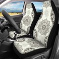 thumbnail image 3 of Pzuqiu Mandala Pattern Car Seat Covers 3 PCS, Front and Rear Seat Cover Set Polyester Non-Slip Washable for Sedans Cars Trucks, 3 of 10