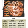 thumbnail image 3 of Blanket Ross Musics Lynch Throw Flannel Blankets Warm Soft Cozy Fuzzy Air Conditioning Blanket for Living Room Sofa Bed Gift Blankets for All Seasons 30"x40", 3 of 6