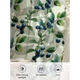 thumbnail image 6 of Sheer Curtains 72 Inches Long, Blueberry Botanical Semi Sheer Curtains Light Filtering Window Treatment, Spring Leaves Branches Farmhouse Privacy Voile Drapes for Living Room Bedroom 52x72 Inch, 6 of 7