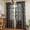 Black Floral, variant on Lipa Farmhouse Floral Linen Curtains for Bedroom Living Room,Semi-Blackout Rod Pocket Curtains,Beige,52" x 63"