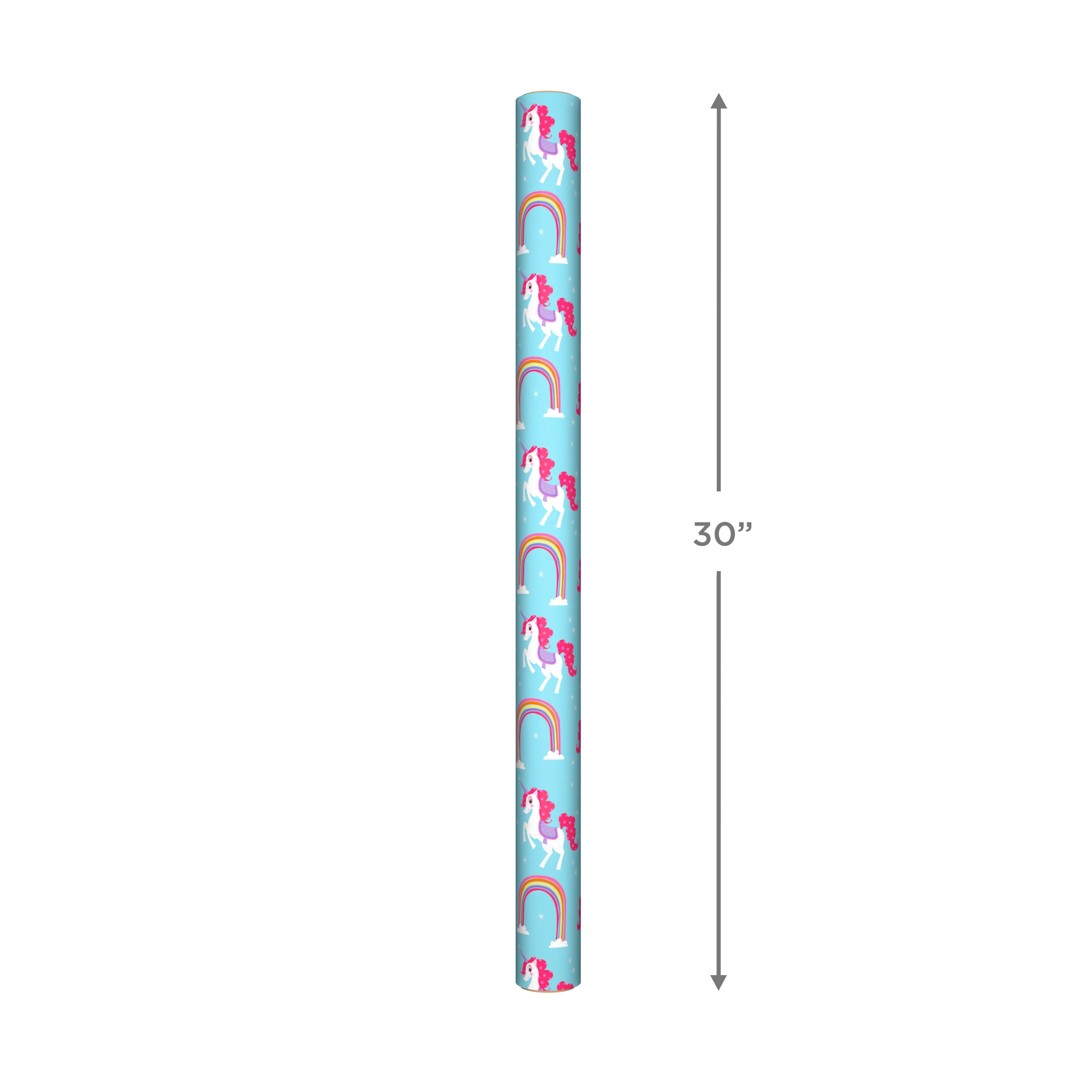 Hallmark Wrapping Paper, 25 sq. ft. (Unicorn Rainbow)