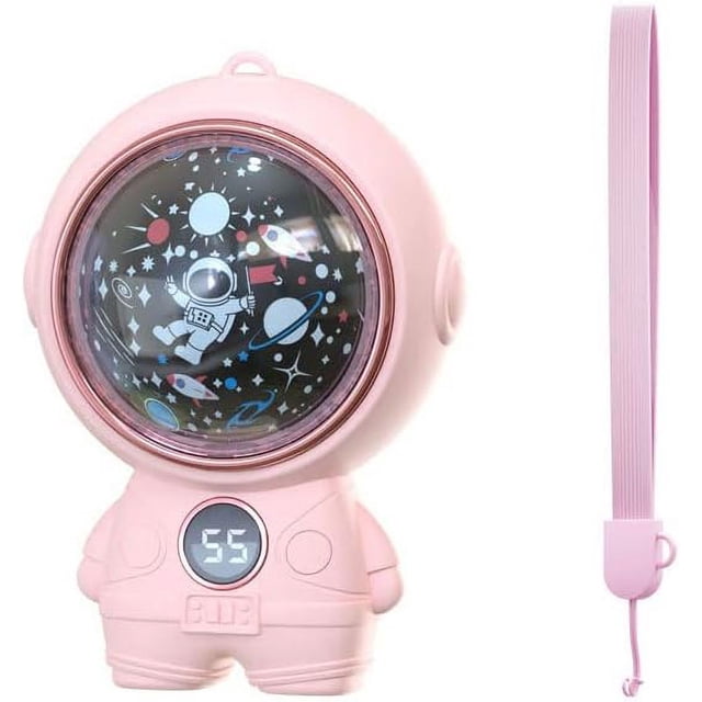 Cute Cartoon Astronaut Hand Warmer Rechargeable,2 Levels Reusable Pocket Warmer,4000mAh Mini Starry Sky Projection Light,Electric Portable Quick Heating Hand Heater, Ideal Winter Gift for Women Girls