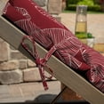 thumbnail image 2 of ARDEN Outdoor Chaise Cushion, 21 x 72, Water Repellent, Fade Resistant 21 X 72, Red Leaf Palm, 2 of 6