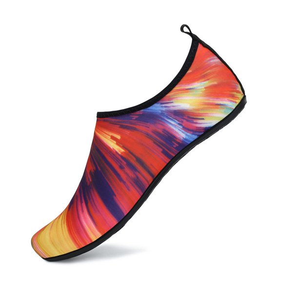 Slip-On Barefoot Aqua Water Shoes for Men Women, Quick Dry Breathable Non-Slip Rubber Sole Lightweight Swim Beach Surf Yoga Socks