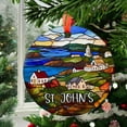 thumbnail image 2 of St. John's Newfoundland Ceramic Christmas Ornament, Ceramic/Acrylic - St. John's Newfoundland Ceramic Travel Souvenir, Tree Hanging Ornament, Trip Keepsake 2025, 2025 Edition, 2 of 5