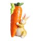 thumbnail image 5 of Figura de conejo de Pascua con zanahoria, escultura de resina hecha a mano para interior y exterior, jardín, césped, patio, balcón, decoración de mesa del hogar., 5 of 8