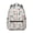 Baseball Players and, variant on Baseballs and Game Terms White Backpack for School, Cute School Bag with Adjustable Shoulder Straps and Padded Back, 15.3"x11"x7.1"