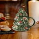 thumbnail image 4 of Taza de café de cerámica con diseño de árbol de Navidad, suministros prácticos para la vida familiar, taza de cerámica, 4 of 5