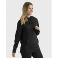 thumbnail image 4 of Hanes Sport Women's Performance Fleece Hoodie Black/Black Heather S, 4 of 4