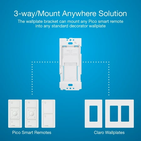 Lutron - Caseta Smart Switch Kit with Remote 3-Way (2 Points of Control) - White