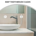 thumbnail image 3 of ELAYARD 8- Mounted Toothbrush Holder with Strong Cups and Plastic Construction, 3 of 8