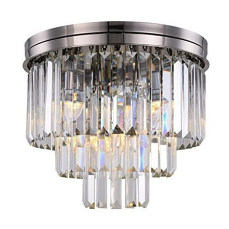 

1231F20PN-RC Sydney 9 Light Flush Mount Royal Cut Crystals - Polished Nickel