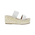thumbnail image 4 of Splendid Womens Linda Leather Slip-On Wedge Sandals, 4 of 4