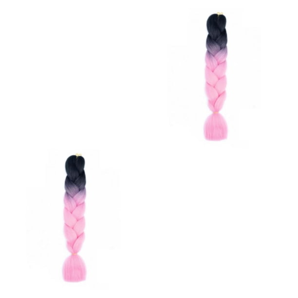 Qarigey Trenzas con extensiones de cabello trenzado, materiales fáciles de moda, cabello trenzado sintético B4 B4 2Conjunto