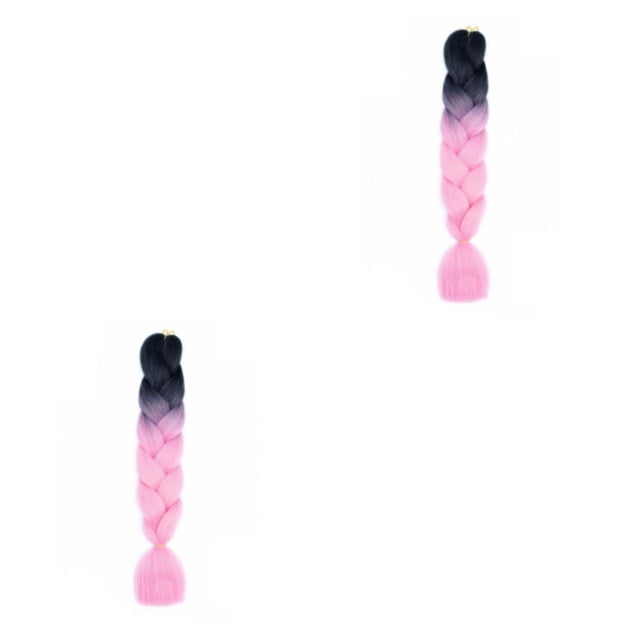 Vogacara Trenzas con extensiones de cabello trenzado, materiales fáciles de moda, cabello trenzado sintético Type3 NO3