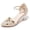Gold, variant on Womens Block Heel Pointed Toe Heels Adjustable Ankle Strap Comfy Party Shoes Breathable Sparkle Mesh Upper Dress Shoes for Club Stage Birthday Cocktail Party Wedding