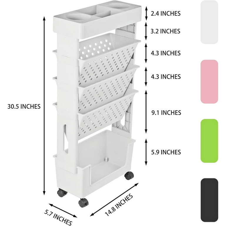 YokiMa 5 Tier Book Rack Storage Bookshelf Rolling Bookshelf Cart... YokiMa 5 Tier Book Rack Storage Bookshelf Rolling Bookshelf Cart...