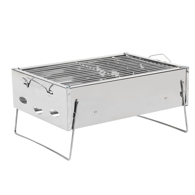 Barbecue Grill, Charcoal Barbecue Grill Foldable Portable Outdoor for Outdoor Cooking
