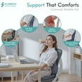 thumbnail image 7 of Florich Seat Cushion and Lumbar Support Pillow for Office Chair Car, Ergonomic Memory Foam Back Support for Office Gaming Chair Driving Seat Wheelchair, Relieves Neck, Back & Sciatica Pain, Gray, 7 of 7