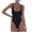 Black, variant on Alkepwun Sexy One Piece Swimsuit Women Scoop Neck Low Back High Cut Swimsuit Slimming Swimwear Cheeky Thong Bathing Suit