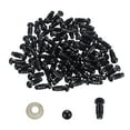 thumbnail image 1 of Ojos de seguridad Uxcell de 5mm, 150 conjuntos de ojos de plástico para manualidades con arandelas para animales de peluche, juguetes de ganchillo, muñecas y manualidades DIY, Negro, 1 of 6