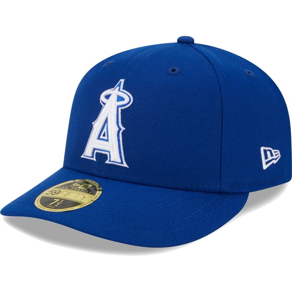 Men's New Era  Royal Los Angeles Angels White Logo-Low Profile 59FIFTY Fitted Hat