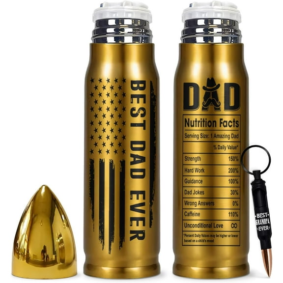 Best Dad Gifts - Gifts for Dad from Daughter, Son, Kids - Gifts For Fathers - Dad Gifts from Daughter, Son for Fathers Day - Dad Christmas Gifts, Birthday Gift for Dad, Dad Bullet Tumbler 17Oz