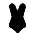thumbnail image 5 of Shaping Underwear Women's Velvet Bustier Bodysuit Shapewear Seamless Lingerie Comfortable Stretchy for Daily Wear Body-shaping Corset(Color:Black,Size:XS), 5 of 9