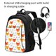 thumbnail image 2 of Balery Cute Fox with Heart Mochila con carga USB para hombre y mujer - Mochila impermeable y antirrobo para laptop con puerto USB para viajes, trabajo, 2 of 7