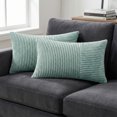 thumbnail image 4 of REGALWOVEN Throw Pillow Covers Set of 2 Modern Strip Decorative Couch Bed for Living Room Blue 18" x 18", 4 of 6