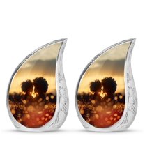 SUBSH Mother Love Burial Urns - Urns For Ashes Keepsake - Urn For Mom Ashes - Pack Of 2 - Human Urns For Ashes - Funeral Urns For Ashes - Small Urns For Human Ashes