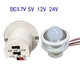 thumbnail image 4 of Mini Interrupteur de Capteur de Mouvement Pir Réglable Dc5 24V Fonction Photosensible, 4 of 9