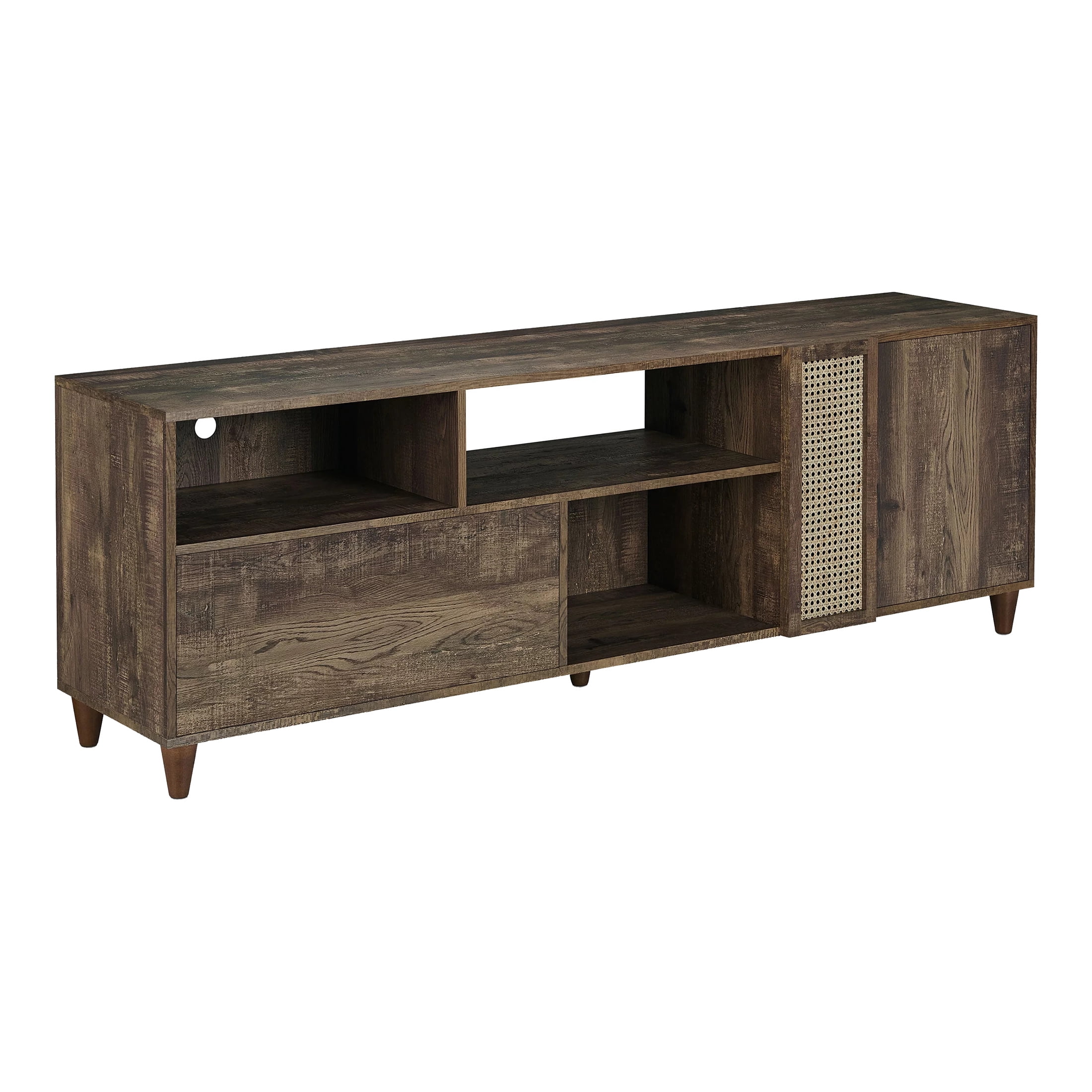 Furniture of America Burd TV Stand for TVs up to 78", Reclaimed Oak