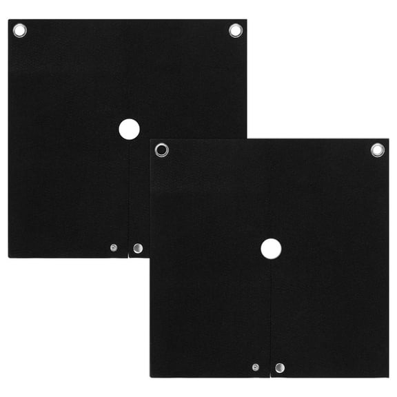 Grusce 2PC 12inch Fireproof Soldering Mat, Carbon Felt Welding Pad 1800°F High Temp Insulation Pad Flame Retardant Protective Mat for Copper Pipe Soldering
