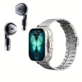 thumbnail image 1 of MesaSe 2.01” HD Display Smartwatch Plus - Wireless Calling  Multi Sports Modes  Sedentary Reminders  Music Player  Weather Forecast  Sports Pedometer for Android and iOS Devices  with Fre, 1 of 7