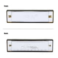 thumbnail image 5 of 10 Holes 20 Tone Diatonic Blues Harmonica Key of C with Case for Beginner Children Silver, 5 of 5